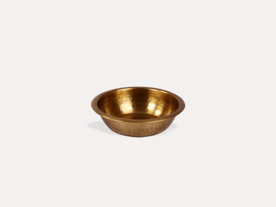 Copper foot bath bowl